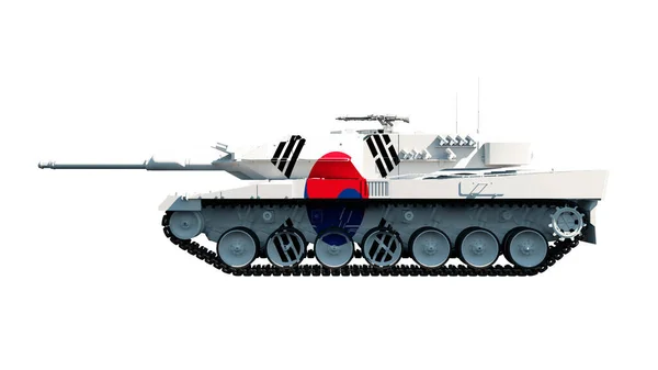 Illustration Military Vehicles Tanks Painted Flag — ストック写真