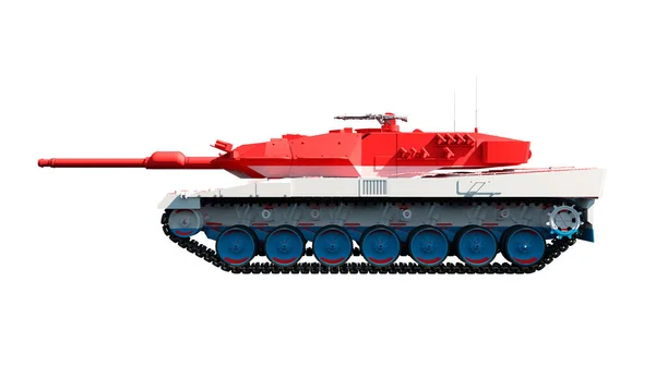 Illustration Military Vehicles Tanks Painted Flag — Stock Photo, Image