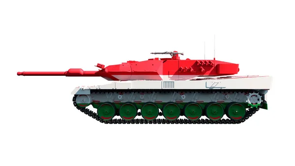 Illustration Military Vehicles Tanks Painted Flag —  Fotos de Stock