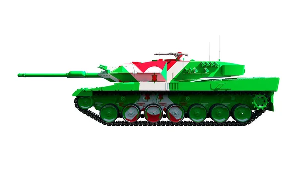 Illustration Military Vehicles Tanks Painted Flag — Stock fotografie