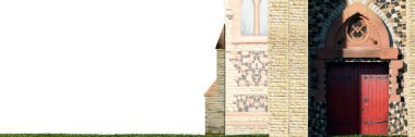 3d illustration of architecture concept, house isolated