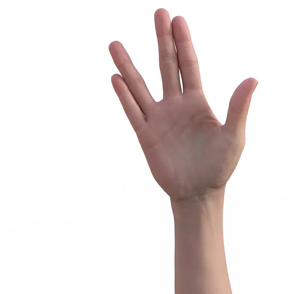 Illustration Hand Gesturing Communication Concept — Fotografia de Stock