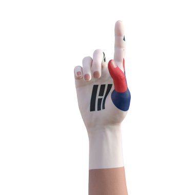 Güney Kore dövmesi, iletişim ve ulus kavramı ile el hareketlerinin 3D çizimi