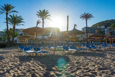 Mallorca, İspanya 'daki Soller limanı                  