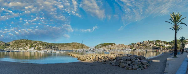 Soller Kikötő Mallorca Spanyolország — Stock Fotó