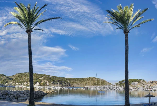 Soller Kikötő Mallorca Spanyolország — Stock Fotó