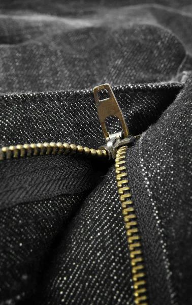 Jeans zipper — Stock Photo, Image