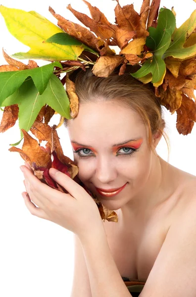 Mujer de otoño — Foto de Stock