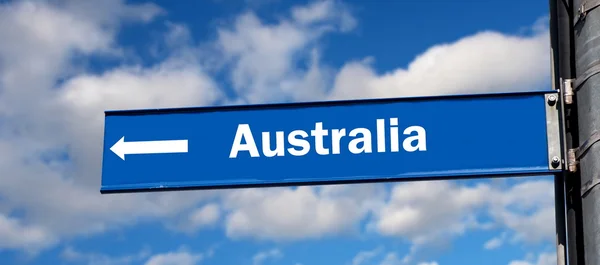 Austrálie znamení — Stock fotografie