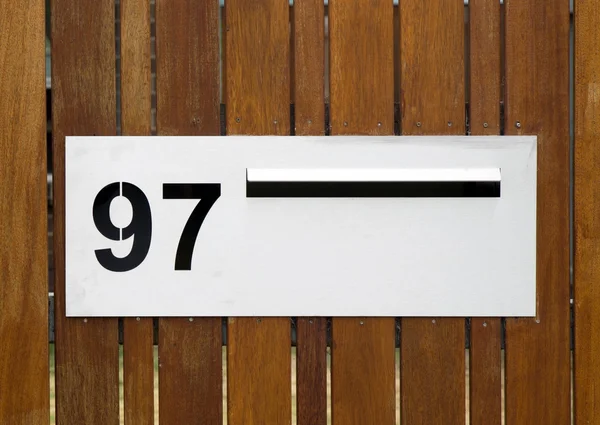 Husnummer — Stockfoto