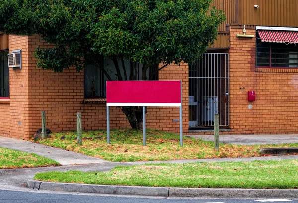 Red billboard — Stock Photo, Image
