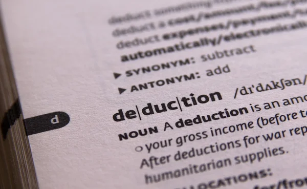 Deduction — Stock Photo, Image