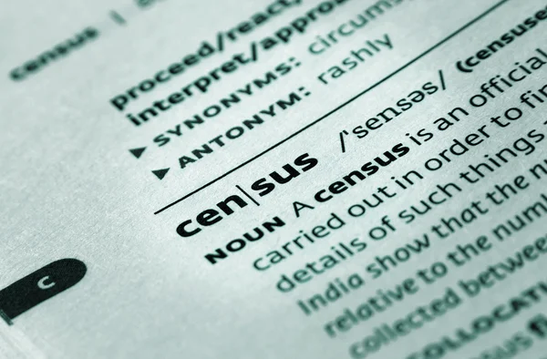 Census word — Stock Photo, Image