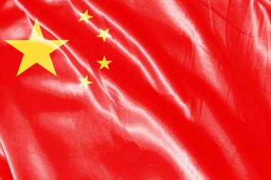 İpek arkaplanda bayrak resmi