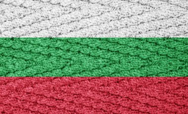 Örgü yüzey üzerinde bayrak