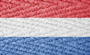 Örgü yüzey üzerinde bayrak