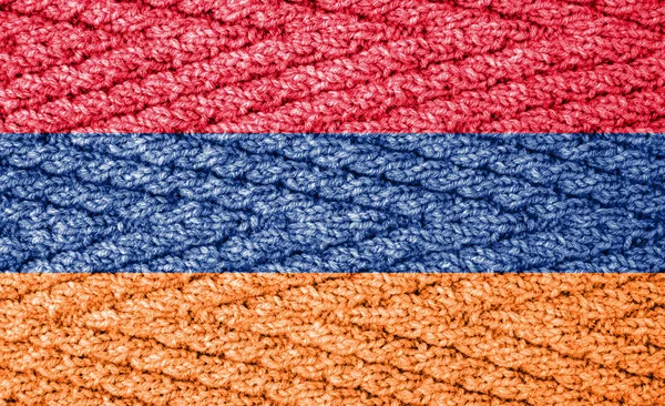 Flag Knitted Surface — Stock Photo, Image