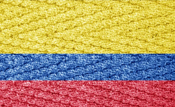 Flag Knitted Surface — Stock Photo, Image