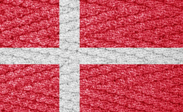 Flagge Auf Der Strickfläche — Stockfoto