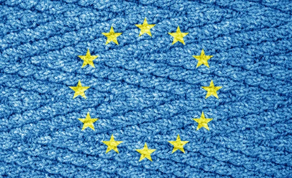 Flag Knitted Surface — Stock Photo, Image