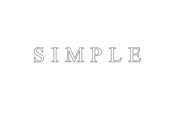 Mantenlo Simple Diseño Texto — Foto de Stock