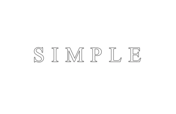 Sois Simple Conception Texte — Photo