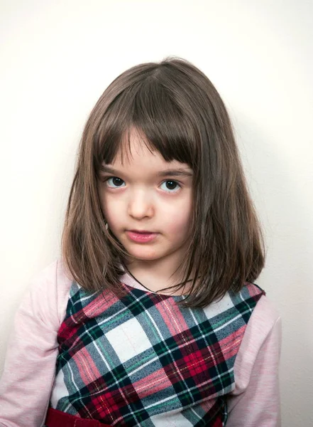 Little Lovely Girl Portrait Home — Stock Photo, Image