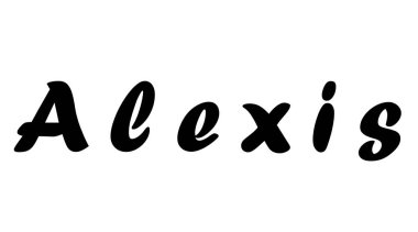 Alexis için basit metin adı tasarımı