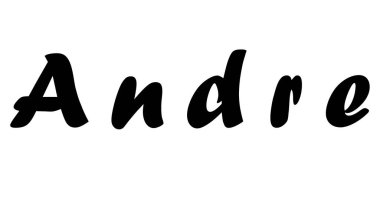 Beyaz üzerine basit metin adı tasarımı