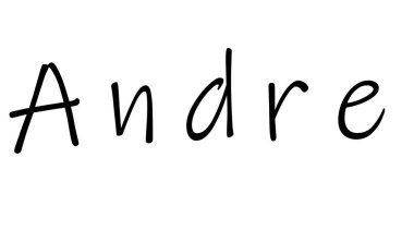 Beyaz üzerine basit metin adı tasarımı