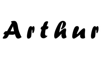 Beyaz üzerine basit metin adı tasarımı