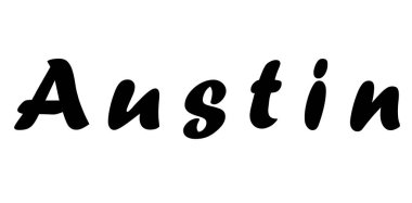 Beyaz üzerine basit metin adı tasarımı