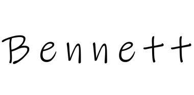 Beyaz üzerine basit metin adı tasarımı