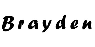 Beyaz üzerine basit metin adı tasarımı