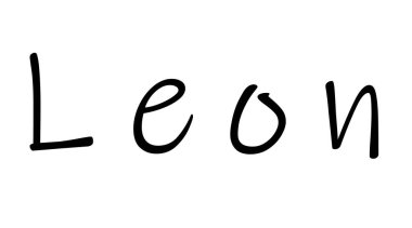 Beyaz üzerine basit metin adı tasarımı