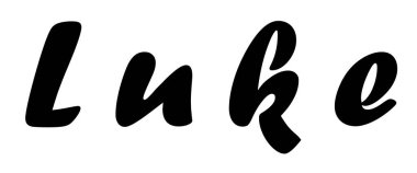 Beyaz üzerine basit metin adı tasarımı