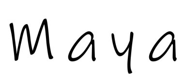 Beyaz üzerine basit metin adı tasarımı