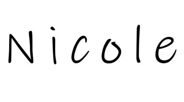 Beyaz üzerine basit metin adı tasarımı