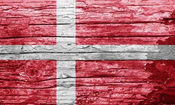 Wooden Texture Painted Flag — Stock Photo, Image