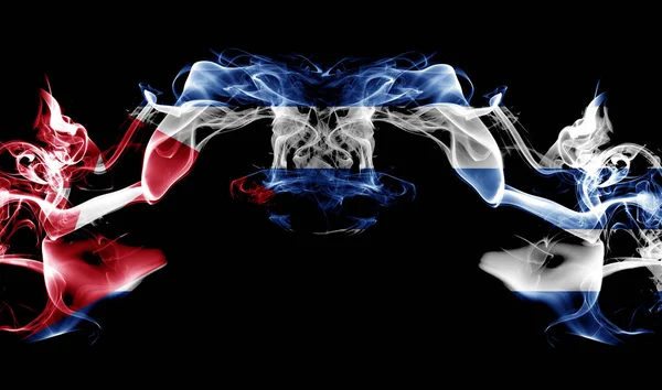 Humo Abstracto Con Bandera — Foto de Stock