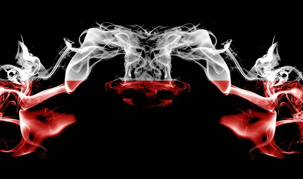 Fumée Abstraite Avec Drapeau — Photo