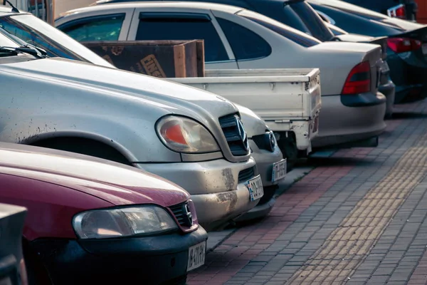 Batumi Georgia February 2021 Cars Parking Batumi Georgia — Stock Photo, Image