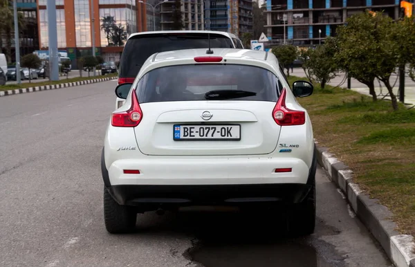 Batumi Georgie Března 2021 Nissan Auto Ulicích Batumi — Stock fotografie