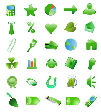 koleksiyon yeşil simge
