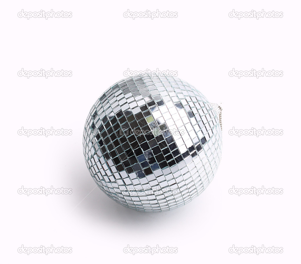 Shiny ball. Isolated on white background