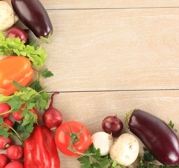 Colorful vegetable frame — Stock Photo, Image