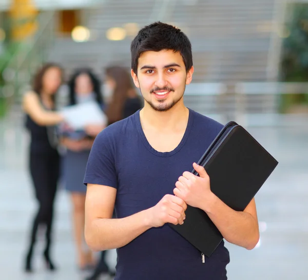 Skupina veselé studentů. — Stock fotografie