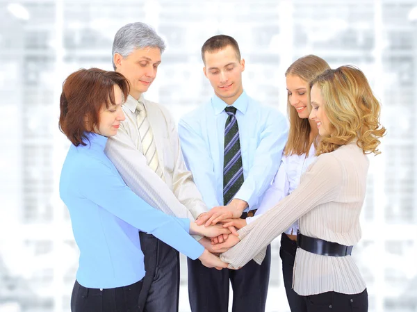 Een groep van het bedrijfsleven in het kantoor. — Stockfoto