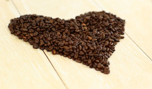 Koffie hart van vlam van liefde. — Stockfoto