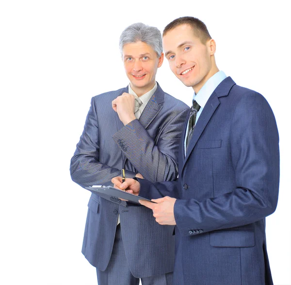 Dos hombres de negocios concluyen un trato . — Foto de Stock